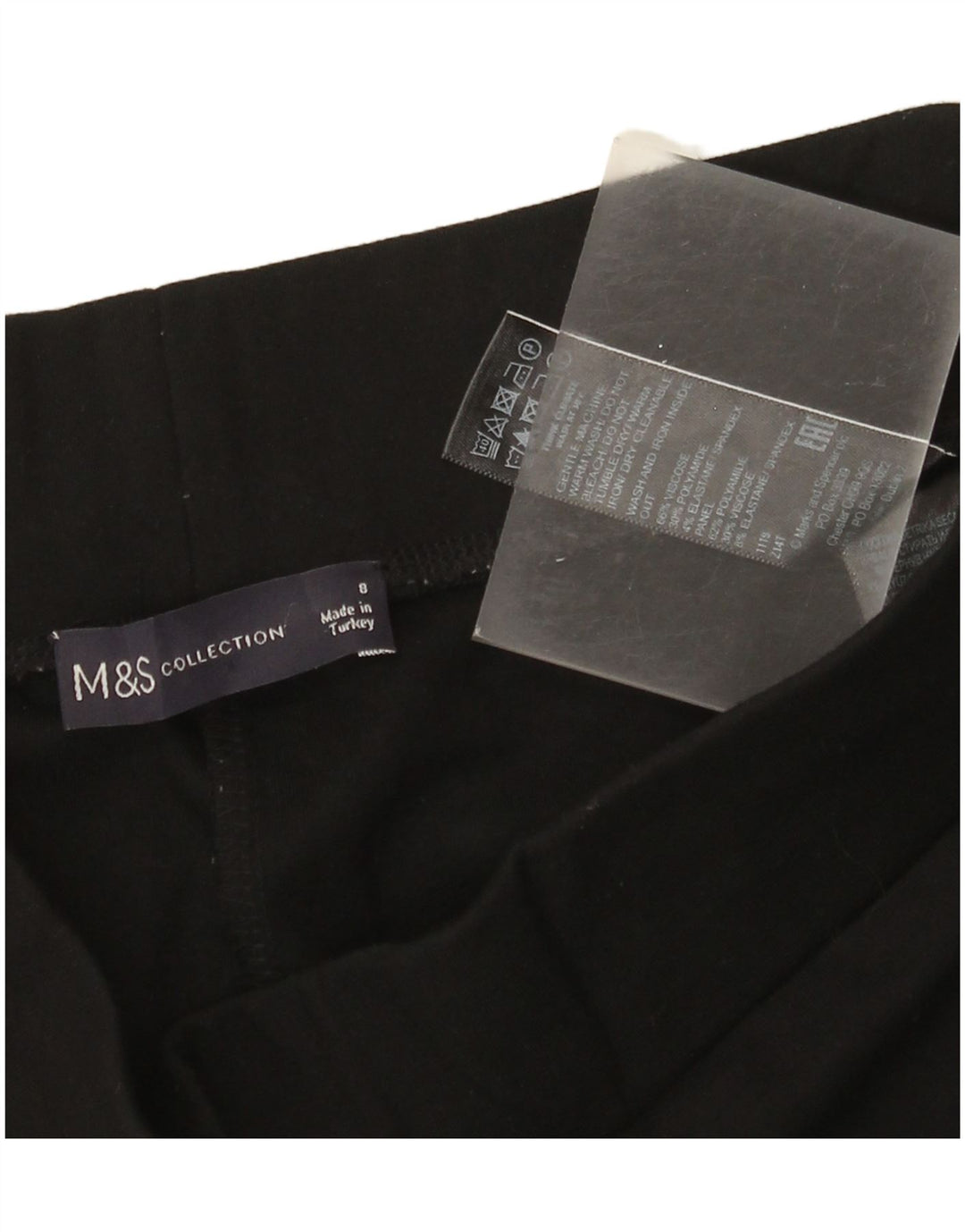 Leggings pentru femei Marks & Spencer UK 8 mici, negru, viscoză
