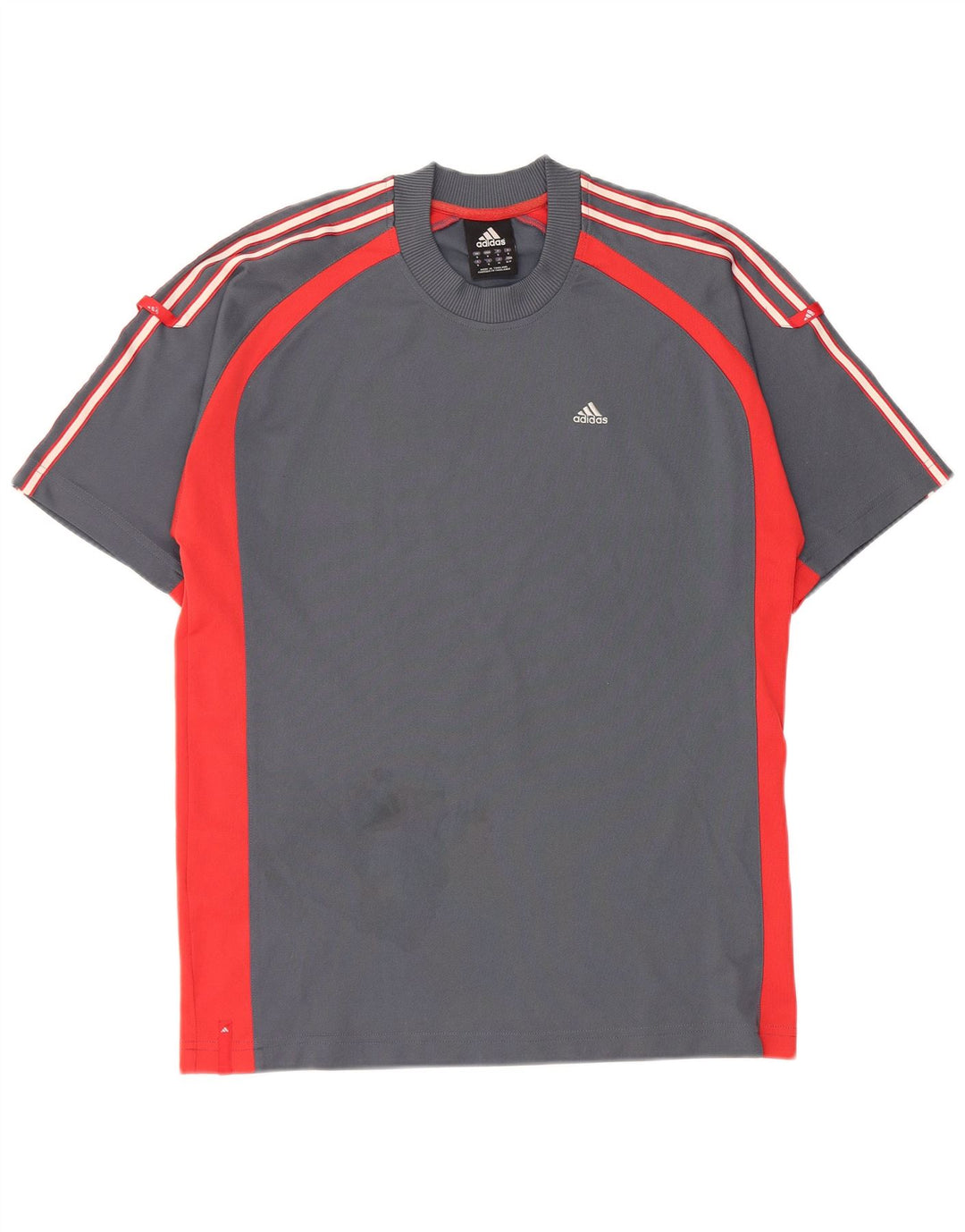Tricou pentru bărbați ADIDAS Top mic, gri, poliester color bloc