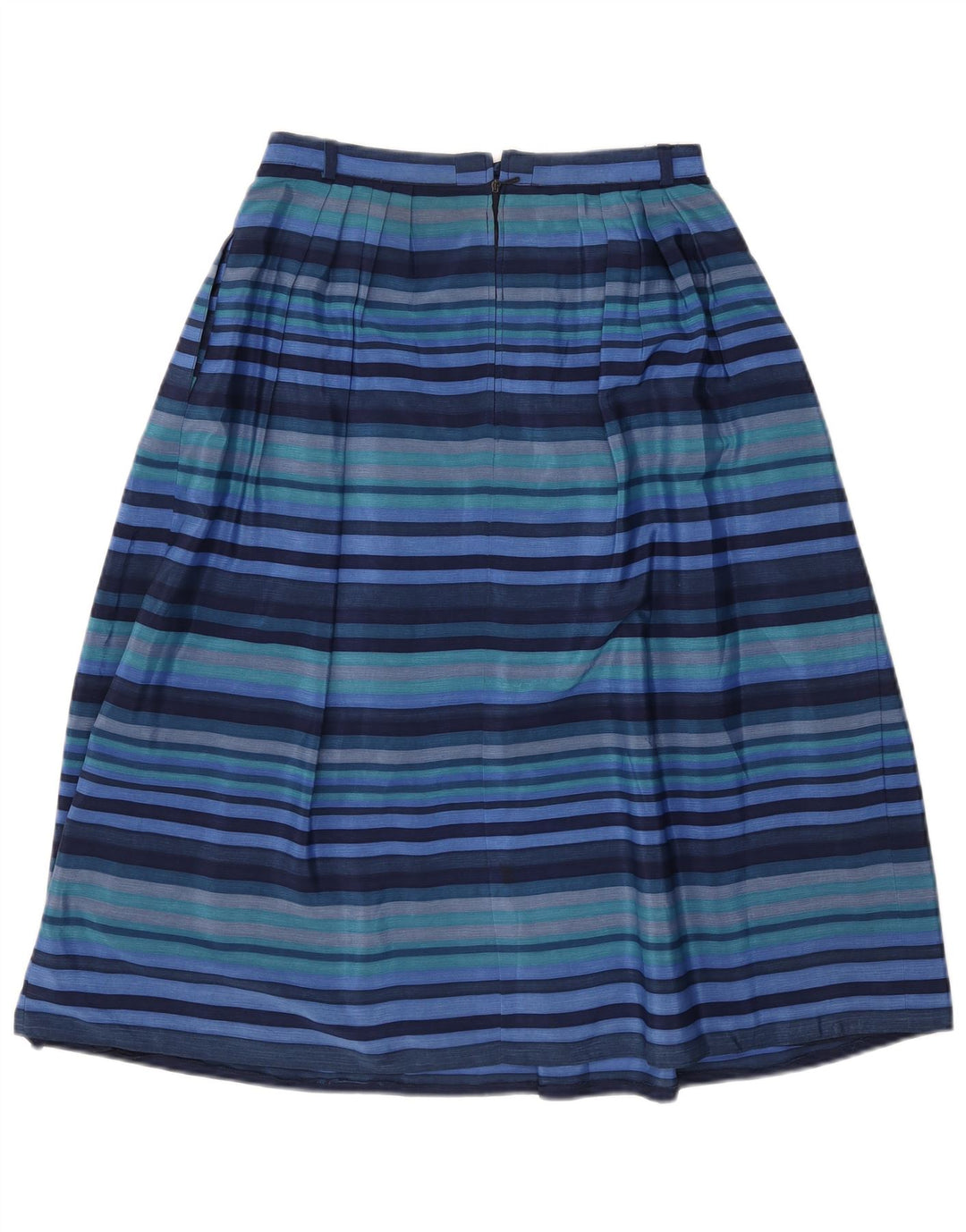 Fusta de damă vintage în formă de A EU 38 Medium W28 Poliester cu dungi albastre