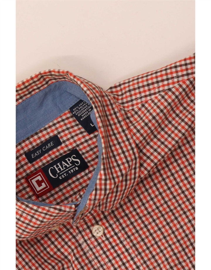 Cămașă pentru bărbați Chaps Easy Care, mare, roșu, din bumbac