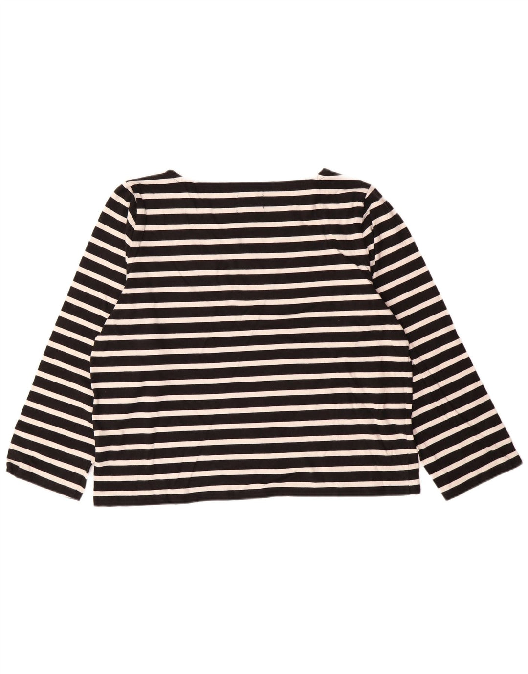 Top pentru femei J. CREW, cu mâneci 3/4, UK 18 XL, bumbac cu dungi negre