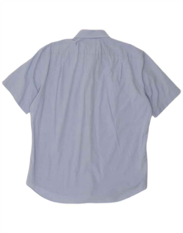 Cămașă cu mânecă scurtă pentru bărbați HUGO BOSS Mărimea 16 1/2 42 Bumbac albastru mare