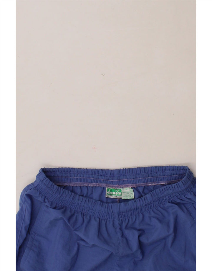 DIADORA Womens Tracksuit Trousers UK 8 Small  Blue Nylon Vintage Diadora and Second-Hand Diadora from Messina Hembry 