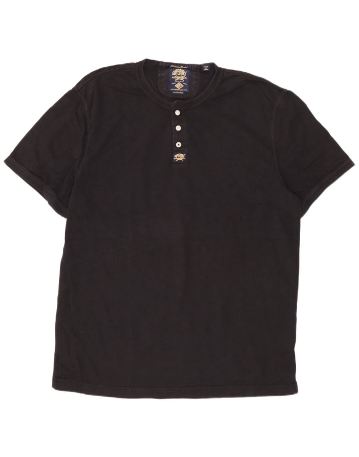 SUPERDRY Tricou Bărbați Top 3XL Bumbac Negru