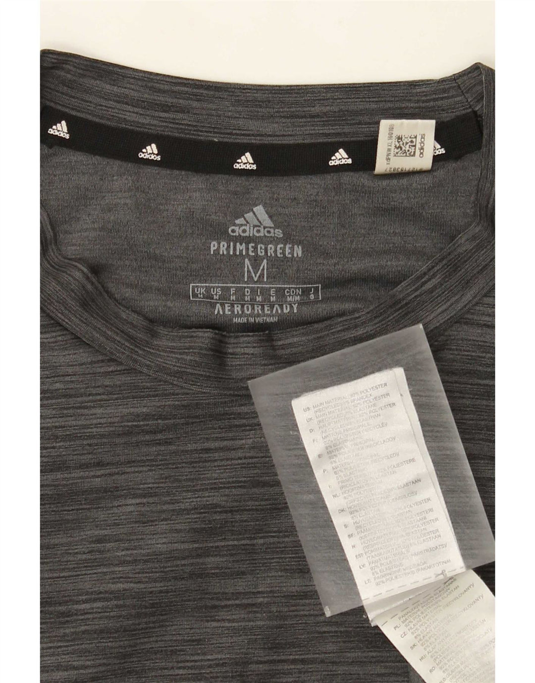 Tricou pentru bărbați Adidas Aeroready Top Mediu Gri Poliester cu pături