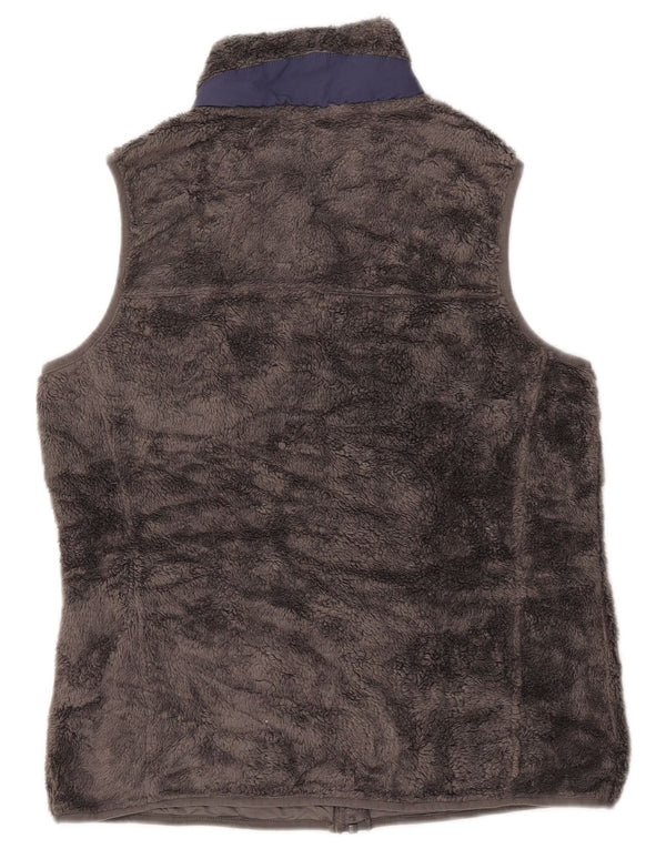 L.L.BEAN Gilet cu lână pentru femei UK 14 Medium Gri Poliester