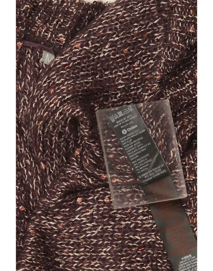 Pulover cardigan deschis pentru femei Marks & Spencer UK 18 XL Maro Poliester