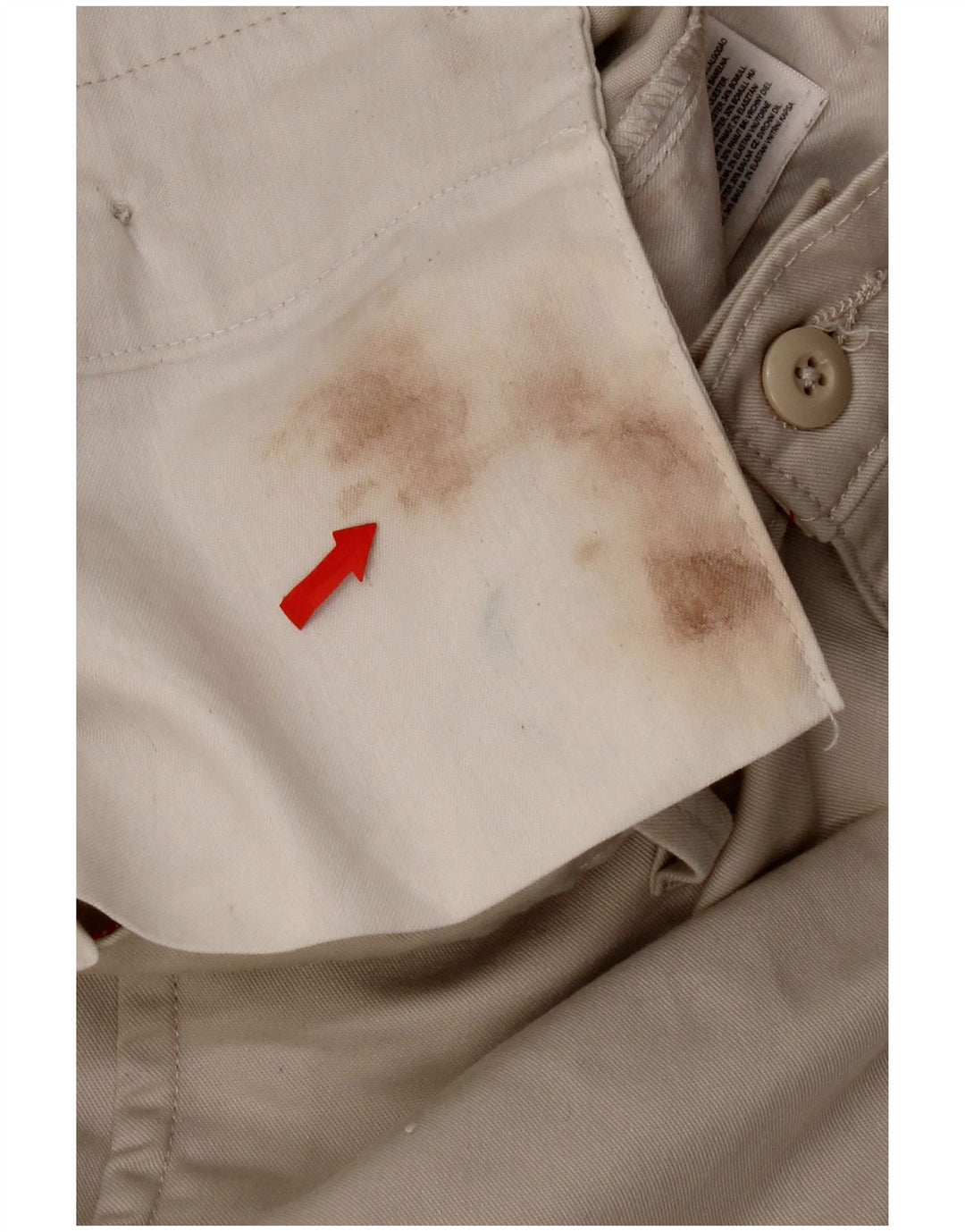 Pantaloni chino pentru bărbați Vans loose fit W30 L29 poliester bej