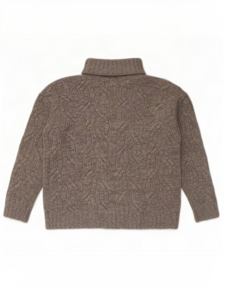 Marks & Spencer Pulover supradimensionat pentru femei cu gât rulat UK 10 Mic Gri