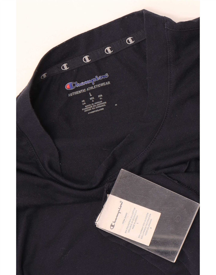 Tricou pentru bărbați Champion Top mare din poliester bleumarin