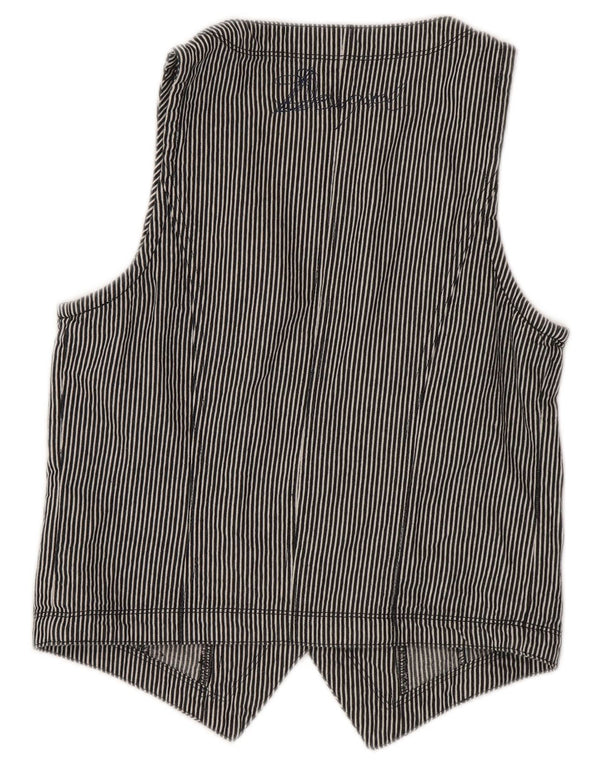 Vestă crop Desigual pentru femei EU 40 Medium Bleumarin, bumbac cu dungi