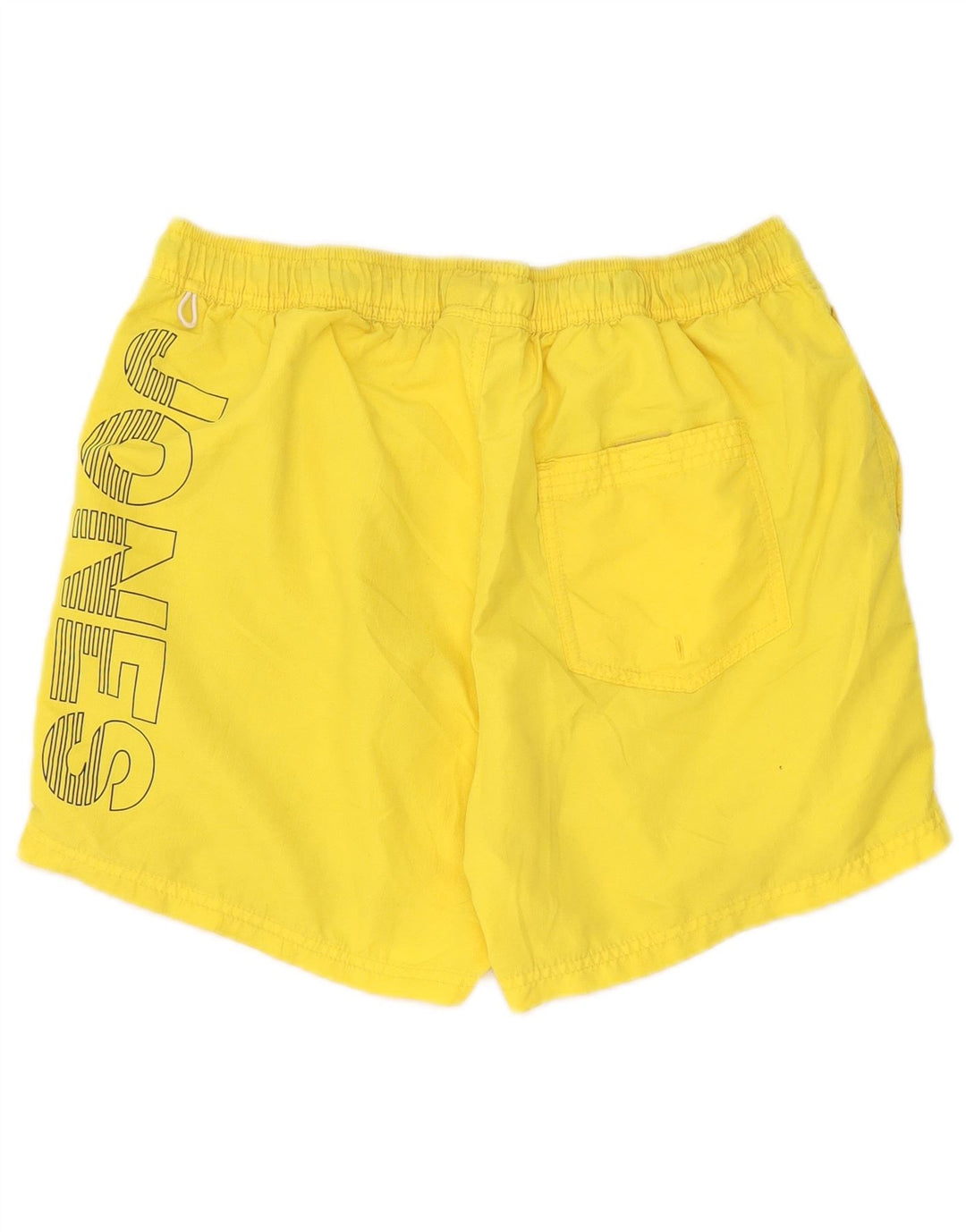 Pantaloni scurți de înot cu grafică Jack & Jones pentru bărbați, din poliester galben mare