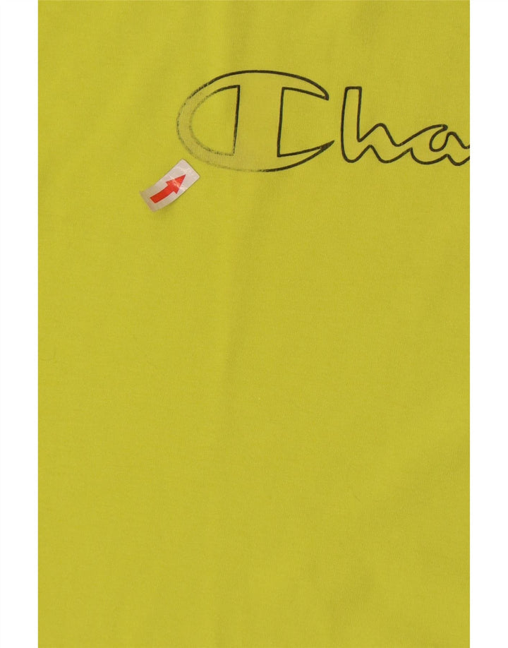 Tricou grafic pentru bărbați Champion Top din bumbac verde mediu
