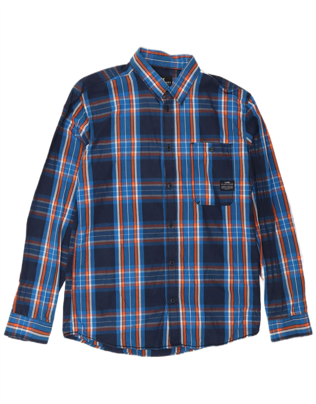 Cămașă Jack & Jones pentru bărbați, mare, albastru, din bumbac