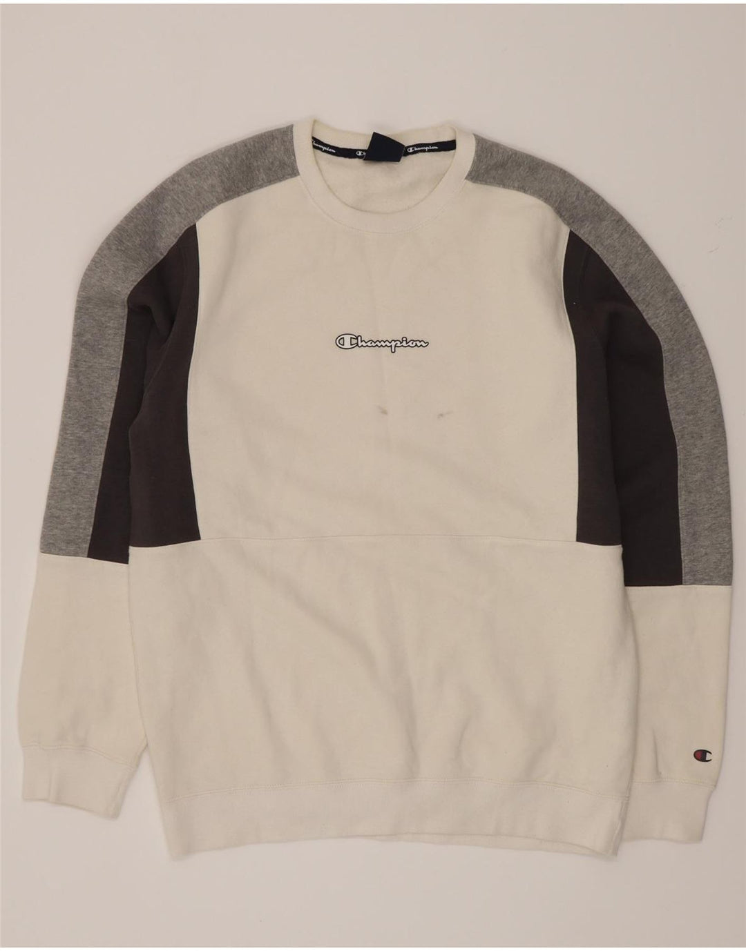 Pulover pentru bărbați Champion Pulover XL, alb, bumbac color bloc