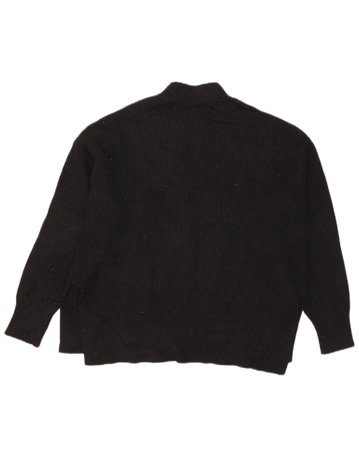 Pulover cardigan supradimensionat pentru femei Zara UK 14 Medium Negru