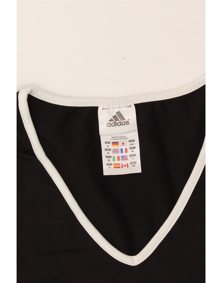 ADIDAS Womens Vest Top UK 18 XL Black Polyester Vintage Adidas and Second-Hand Adidas from Messina Hembry 
