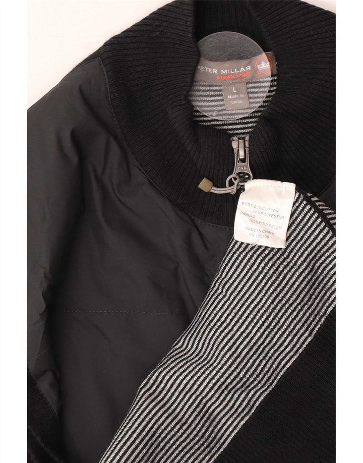 Peter Millar Gilet pentru bărbați UK 40, mare, negru, bumbac