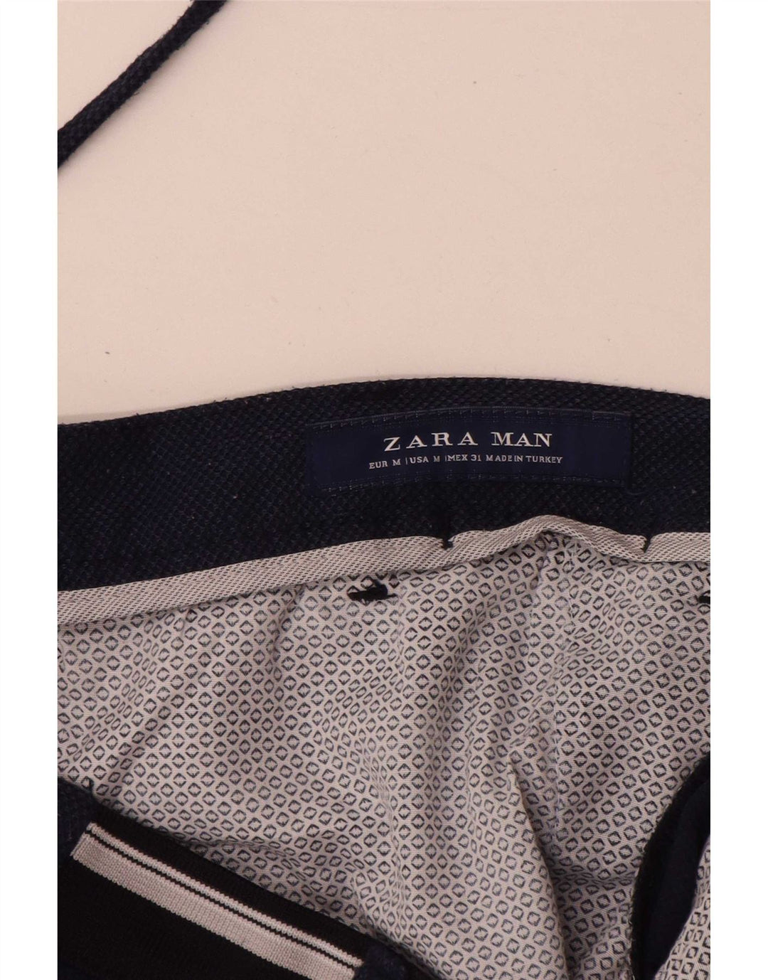 Pantaloni scurți chino pentru bărbați Zara Medium W31 Bleumarin Poliester