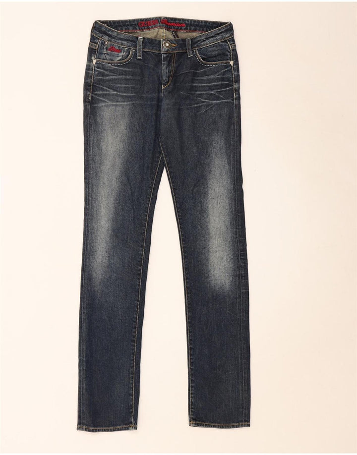 Blugi skinny super subțiri Guess pentru femei W29 L32 bumbac albastru
