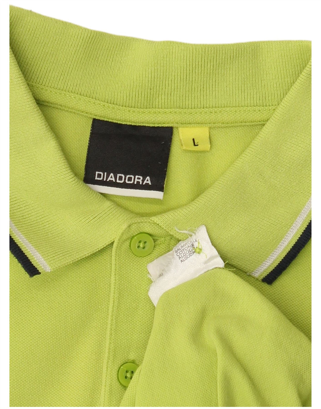 DIADORA Tricou Polo Barbati Mare Bumbac Verde