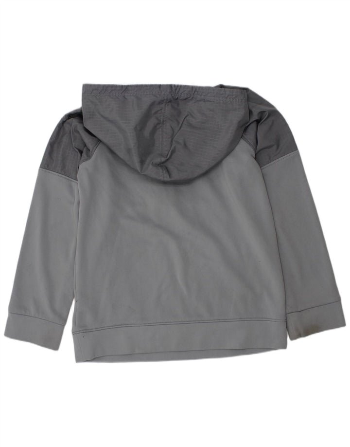 Pulover cu glugă Under Armour pentru băieți 6-7 ani, gri, poliester color bloc