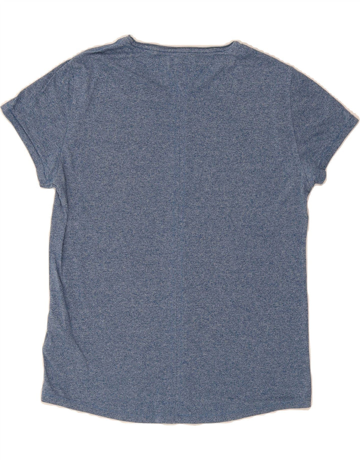 TOMMY HILFIGER Mens T-Shirt Top Medium Blue Cotton Vintage Tommy Hilfiger and Second-Hand Tommy Hilfiger from Messina Hembry 
