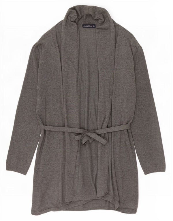 Pulover cardigan pentru femei Zara UK 16 mare, gri