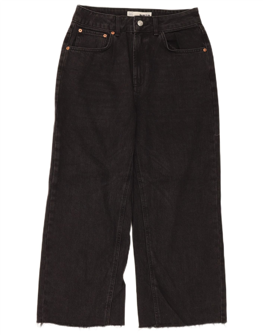 TOPSHOP Blugi pentru femei cu picioare largi W28 L23 Poliester negru
