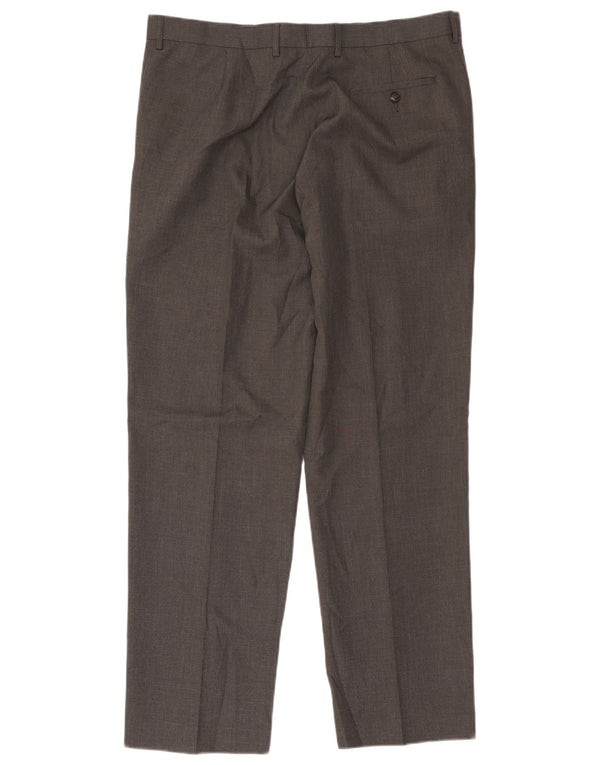 Marks & Spencer Pantaloni drepți pentru bărbați L38 L31 Poliester gri