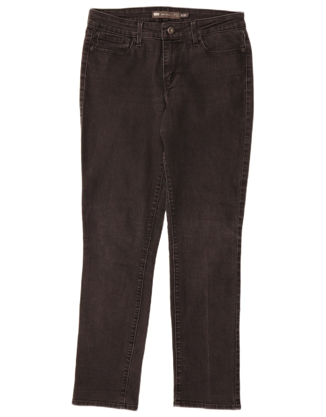 Blugi Levi's Demi Curve pentru femei cu talie medie subțire US 8 Medium W29 L32 gri
