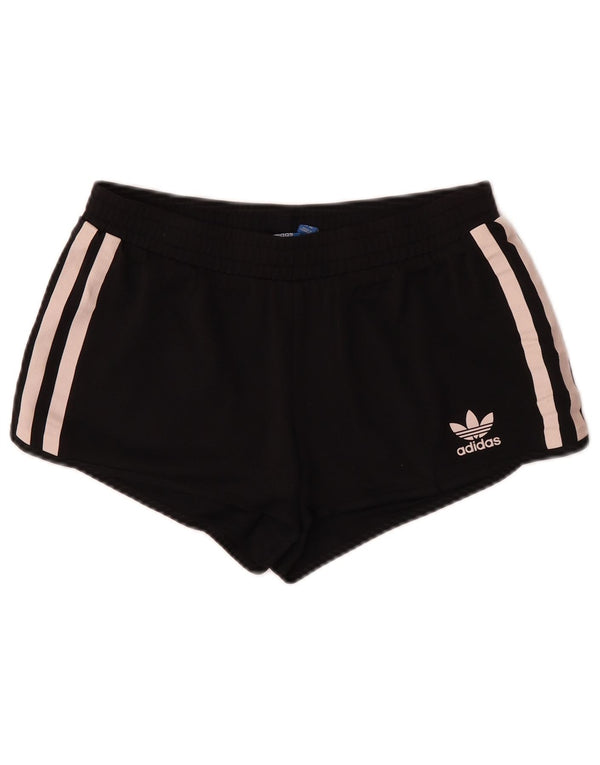 Pantaloni scurți sport Adidas pentru femei UK 14 L, poliester mediu negru