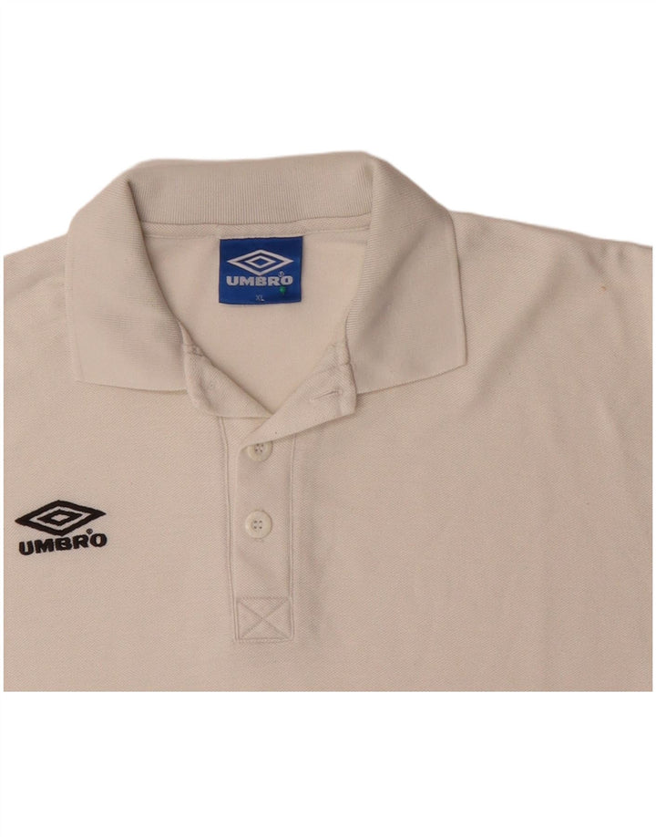 UMBRO Tricou Polo XL Alb Bumbac