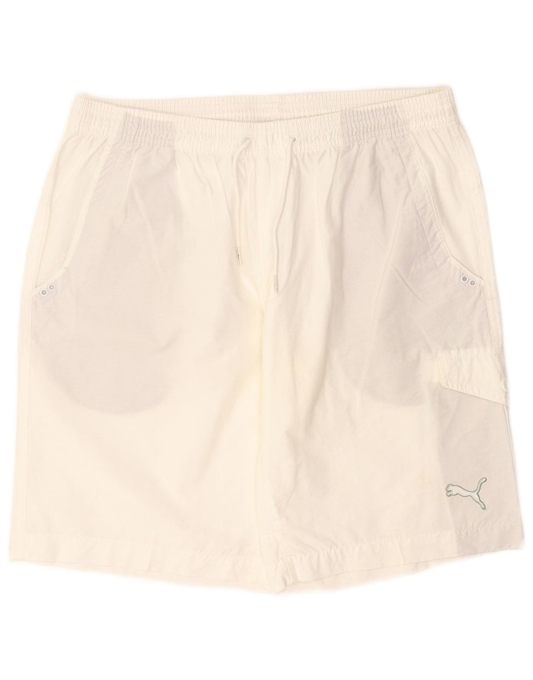 Pantaloni scurți sport Puma pentru bărbați, mari, alb, din bumbac