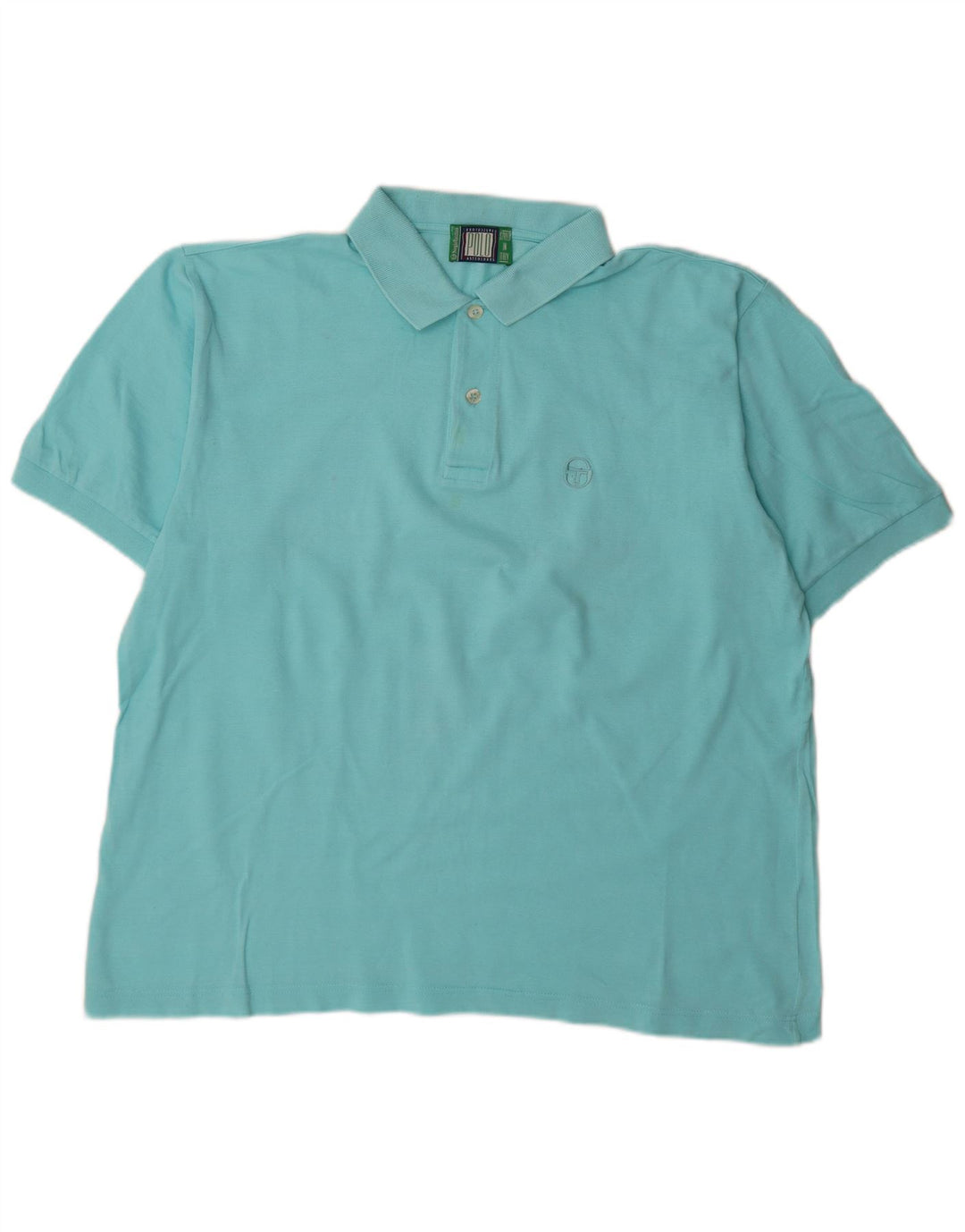 Cămașă polo pentru bărbați Sergio Tacchini XL din bumbac turcoaz