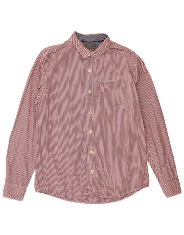 Cămașă pentru bărbați Fat Face Classic Fit Bumbac cu dungi roșii medii