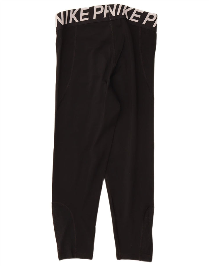 Leggings Nike Graphic Capri pentru femei UK 12 Poliester mediu negru