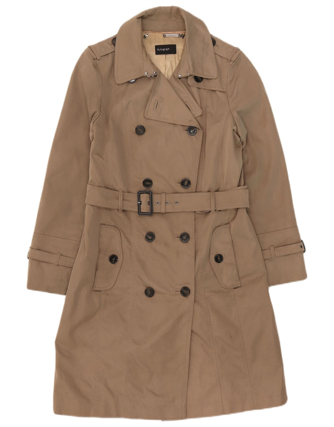 Trench cu autograf pentru femei Marks & Spencer UK 14 mare bej