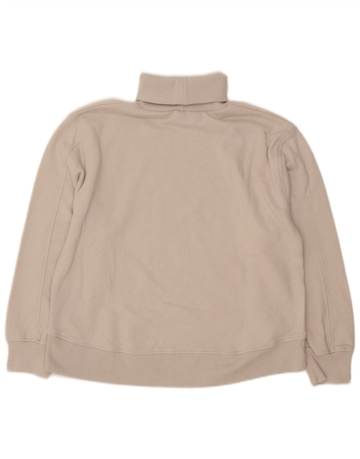 Pulover pentru damă Zara cu gât rulat, bumbac mediu, bej, UK 14
