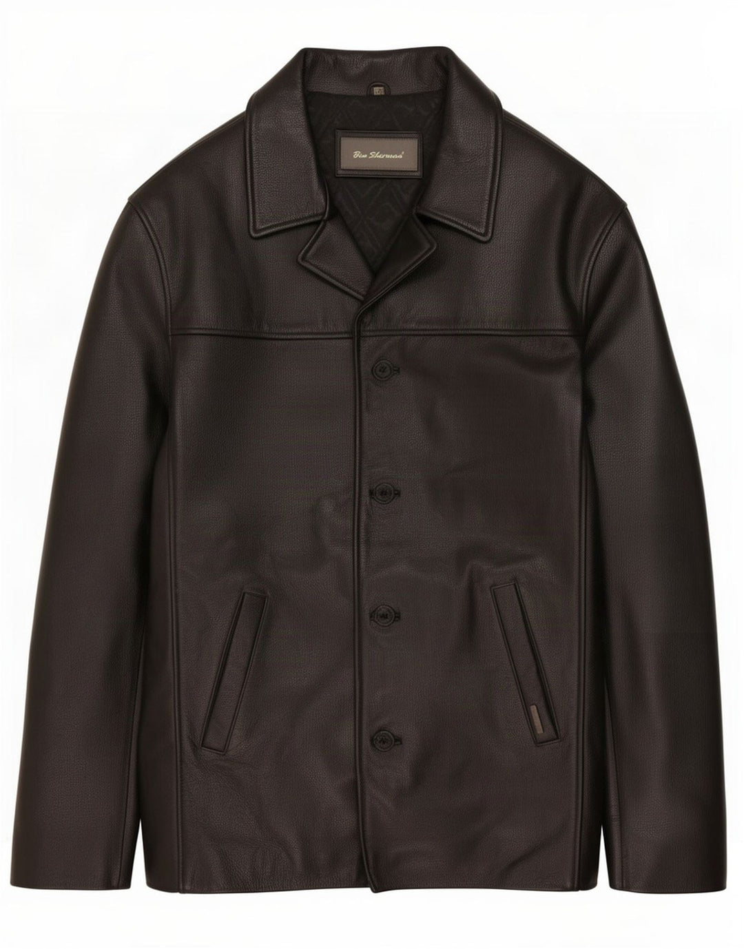 Jachetă de piele pentru bărbați Ben Sherman UK 40 Large Black