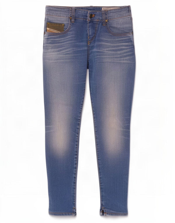 Blugi skinny super subțiri pentru femei Diesel Guppe W26 L28 Bumbac albastru