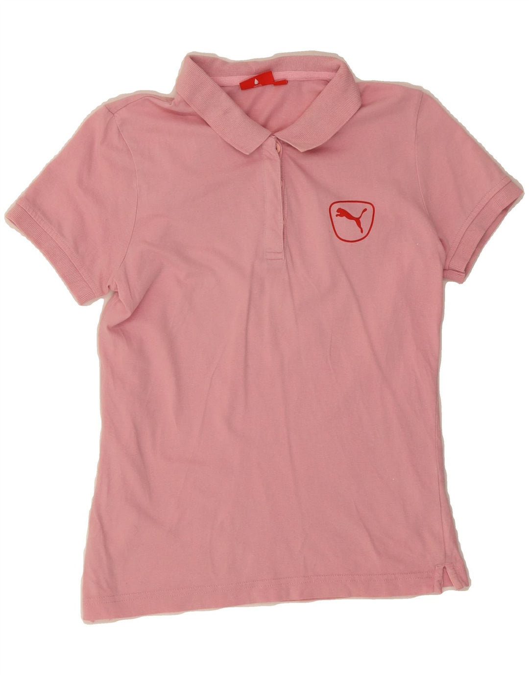PUMA Womens Polo Shirt UK 12 Medium Pink Vintage Puma and Second-Hand Puma from Messina Hembry 