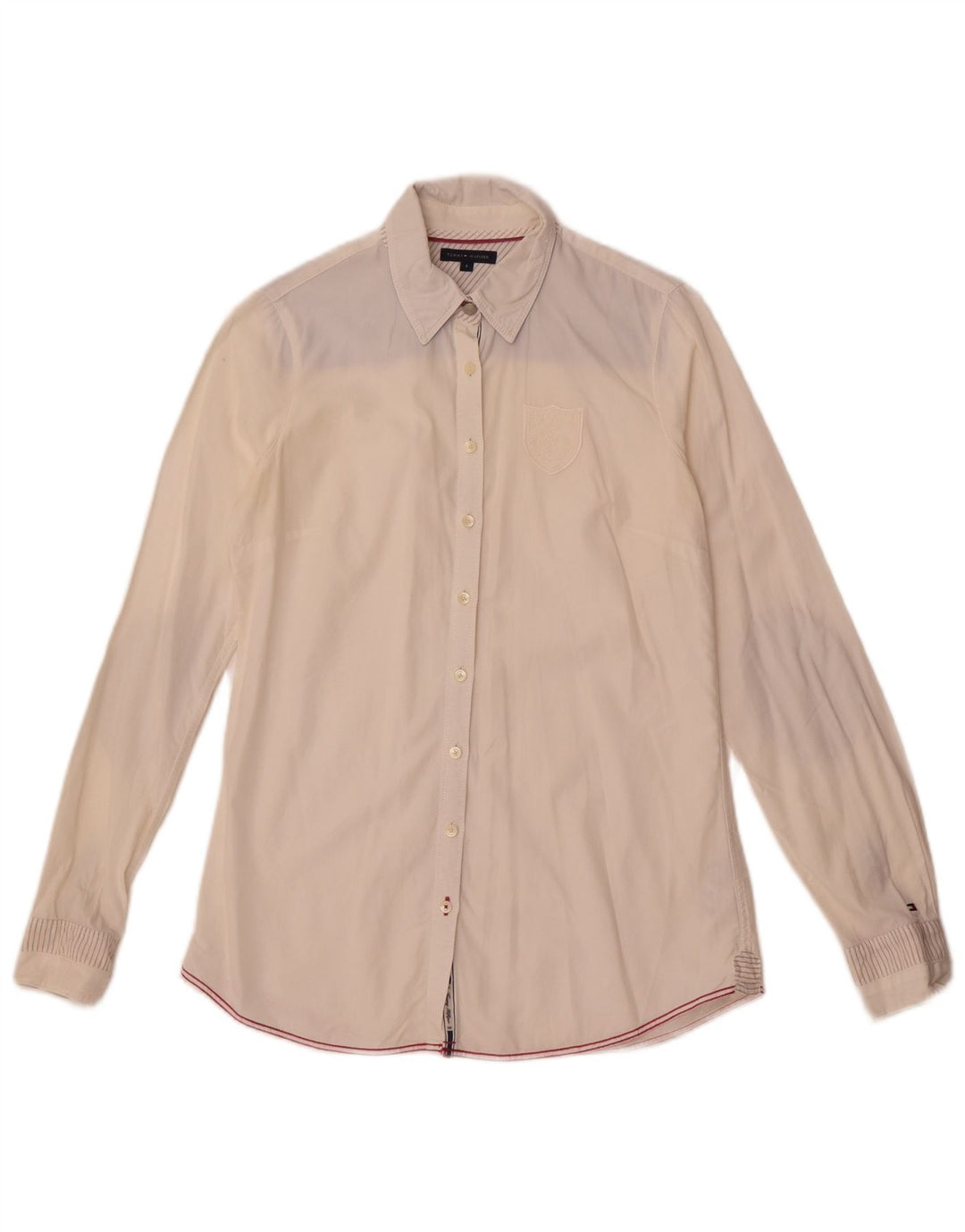 Cămașă Tommy Hilfiger pentru femei US 4 Small White Colorblock Bumbac