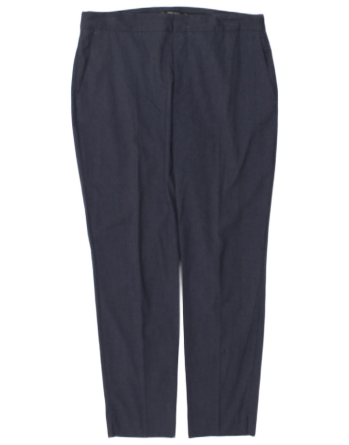 Pantaloni de costum slim pentru femei Zara EU 38 Mici L28 L28 Bleumarin Poliester