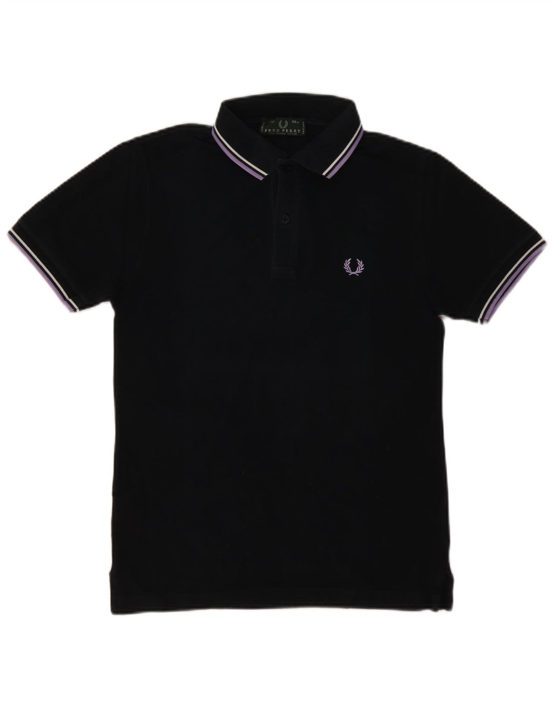 FRED PERRY Tricou polo pentru bărbați, bumbac negru mic