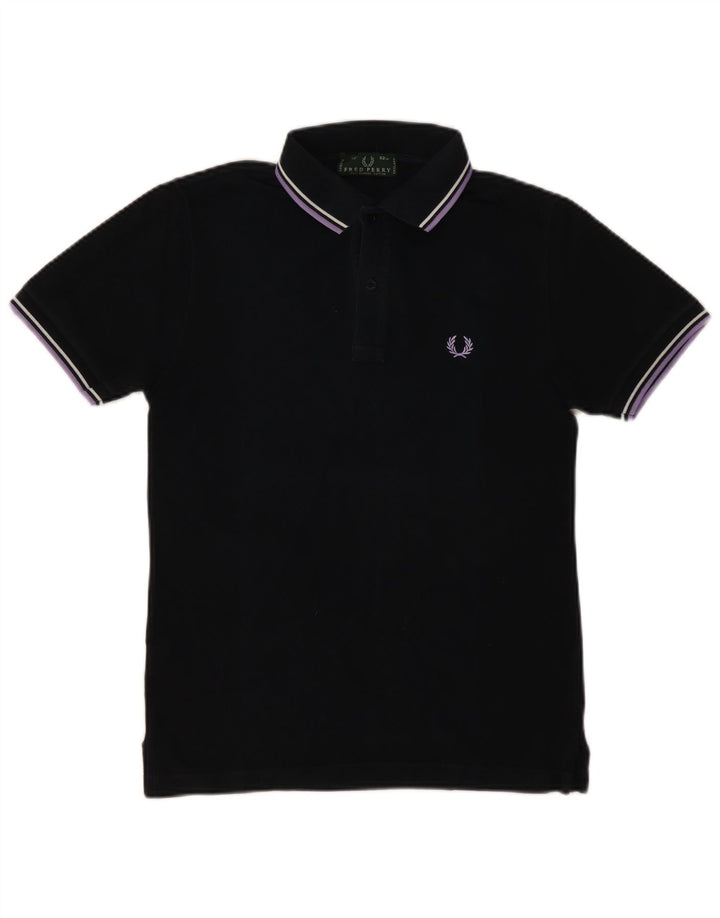 FRED PERRY Tricou polo pentru bărbați, bumbac negru mic