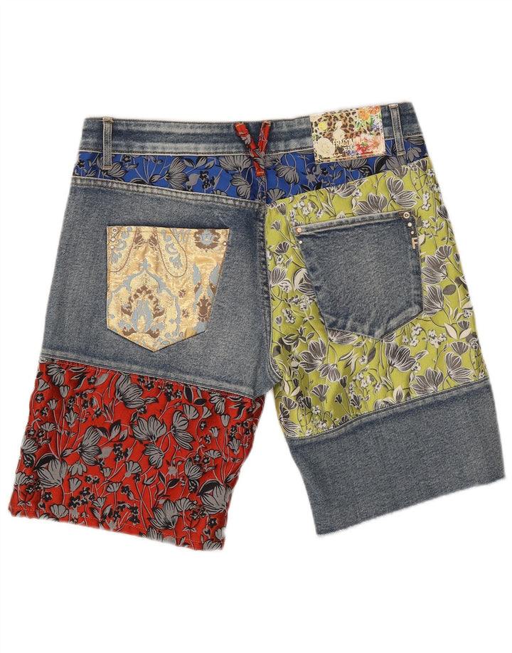 Pantaloni scurți Fracomina Denim W27 Small Blue Patchwork