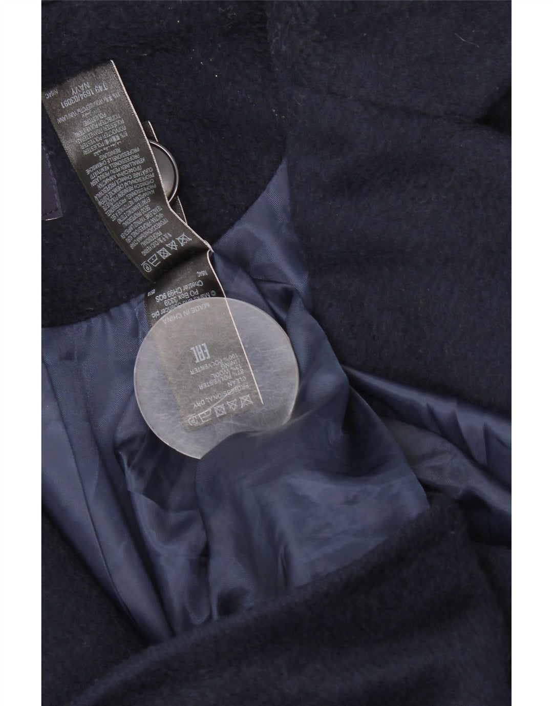Pardesiu supradimensionat pentru femei Marks & Spencer UK 10 mic, poliester bleumarin
