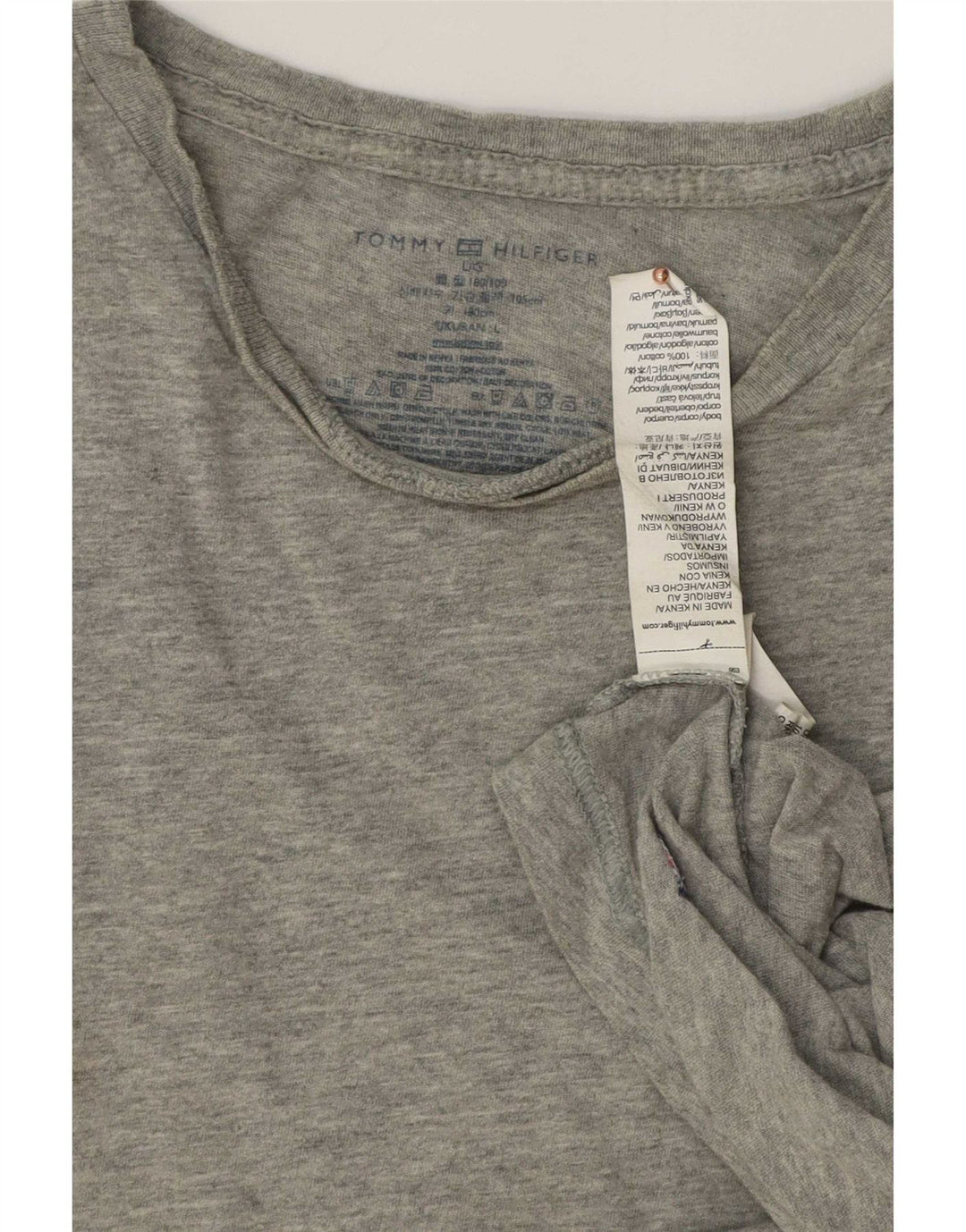 Tricou pentru bărbați Tommy Hilfiger Top mare bumbac gri