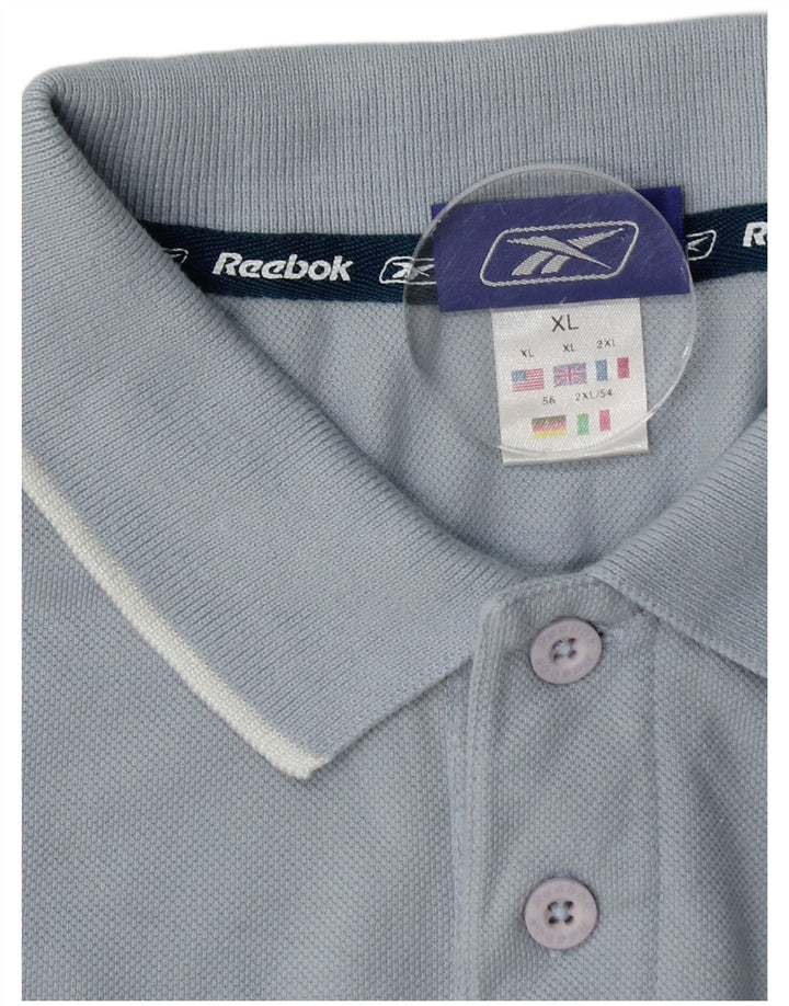 Tricou polo pentru bărbați REEBOK XL, bumbac albastru